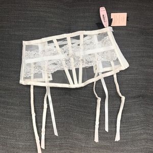 Victoria’s Secret Bridal Garter Belt with Crystals